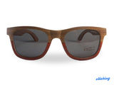 Two-Tone Wood Polarized Sunglasses No. 717