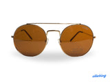 Metal Round Polarized Sunglasses No. 718