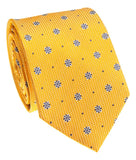 Maize Yellow Medallion Silk Necktie