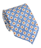 Blue Blossom Italian Silk Necktie
