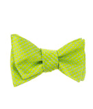 Lime Green Dot Silk Bow Tie