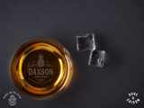 Duke & Edison groomsmen Custom Engraved Cocktail Glasses