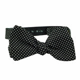 Black Polka-Dot Bow Tie No. 468
