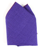 The Remy Andre Linen Pocket Square - Deep Purple/Magenta