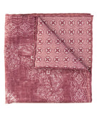 GEOFF NICHOLSON Clothing Reversible Red Cotton Pocket Square