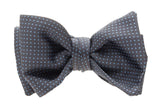 Formal Grey/Blue Silk Bow Tie