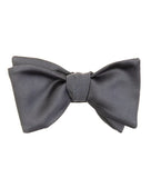 Formal Silk Charcoal Bow Tie