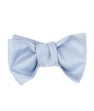 Formal Silk Powder Blue Bow Tie