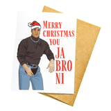 PMF Holiday Card Merry Christmas You Jabroni - Christmas Card