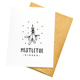 PMF Holiday Card Mistletoe Kisses- Christmas Card