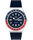 Q Timex Diver-Inspired 38mm Blue & Red