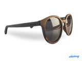 ELLA BING SERIES 23 Polarized Sunglasses Round Wood Polarized Sunglasses No. 719
