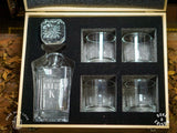 ELLA BING Personalized Whiskey Decanter Box Set