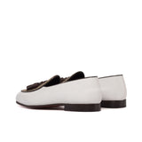 Black Label Shoes White Belgian Slipper No. 5211