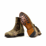 Black Label Shoes Leopard Octavian Buckle Boot Hand Patina No. 5440