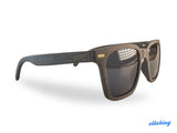 ELLA BING SERIES 23 Polarized Sunglasses Square Wood Polarized Sunglasses No. 713