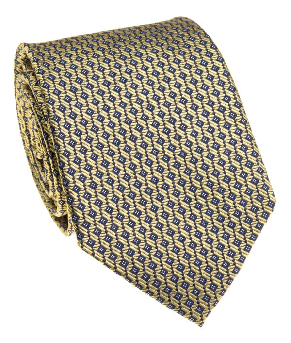 BOCARA Neckties Gold Silk Necktie
