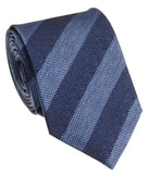 BOCARA Neckties Navy and Blue Silk Necktie