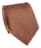 BOCARA Neckties Burnt Orange Paisley Silk Necktie
