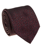 GEOFF NICHOLSON Neckties Merlot Lurex Silk Necktie