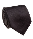 GEOFF NICHOLSON Neckties Black Silk Pin Dot Necktie