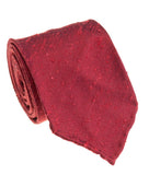 GEOFF NICHOLSON Rad Tad Silk Necktie Red Silk Shantung Silk Necktie