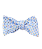 BOCARA Neckties Light Blue Diamond Silk Bow Tie