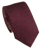 BOCARA Neckties Narrow Maroon Silk Necktie