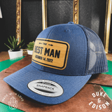 Duke & Edison groomsmen Personalized Groomsmen Snapback Trucker Hats