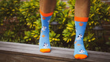 ELLA BING Dress Socks Puppy Socks - Graphic Crew Dress Socks