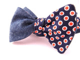 Ella Bing Freestyle The Roman Haskell Reversible Chambray Cloth Bow Tie
