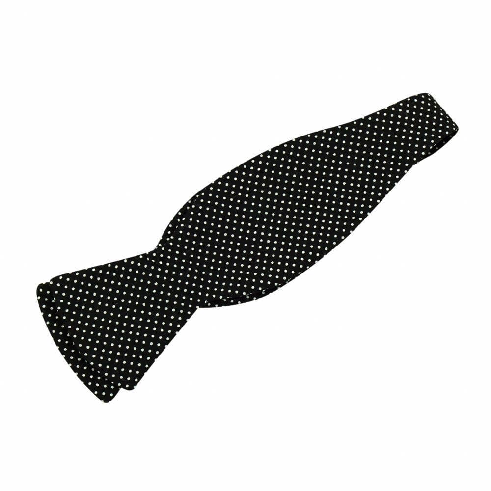 Ella Bing Signature Cloth Bow Ties Black Polka-Dot Bow Tie No. 468