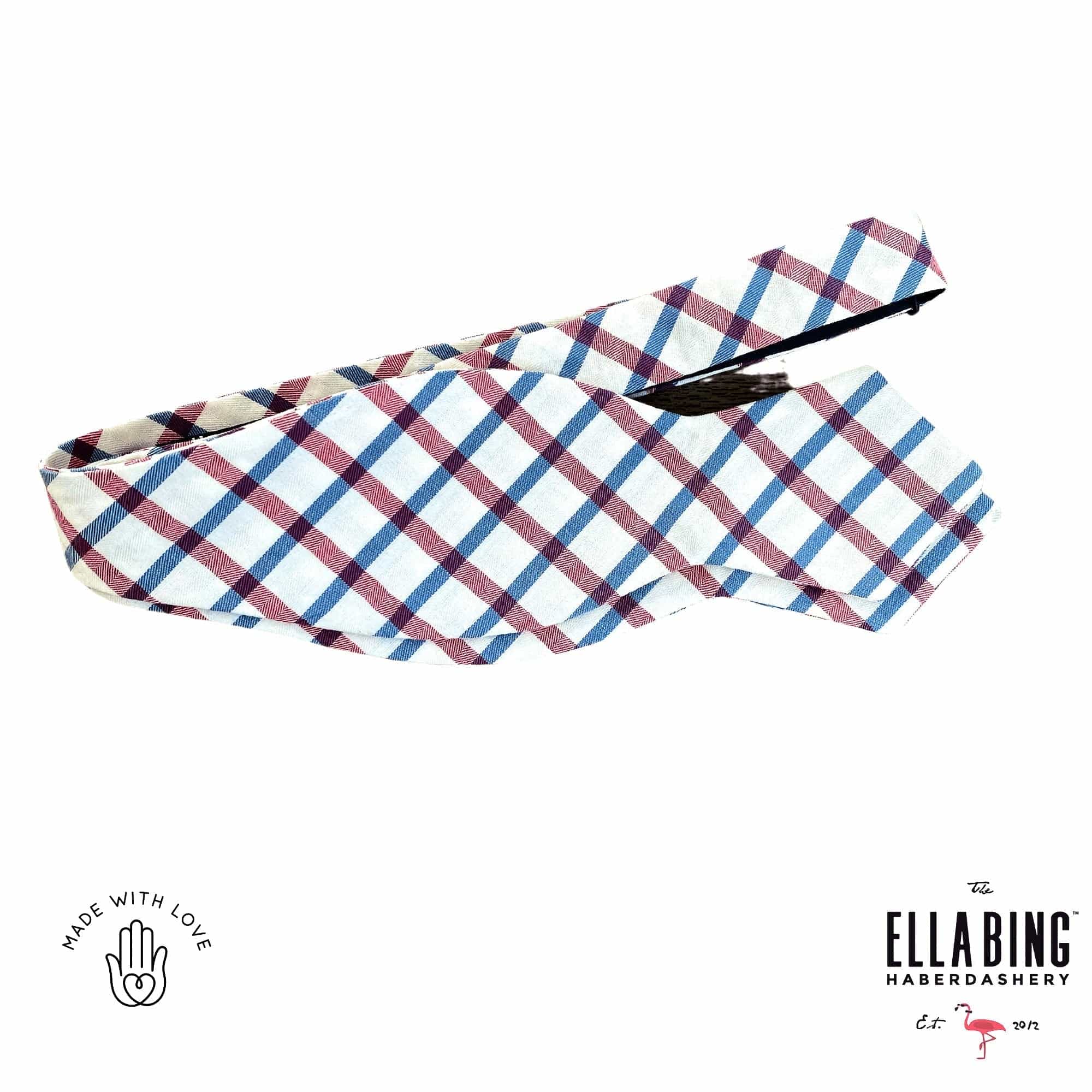 Ella Bing Signature Cloth Bow Ties Check Bow Tie No. 703