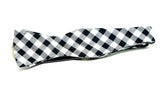 Ella Bing Signature Cloth Bow Ties Ella Bing Black and White Check Bow Tie No. 860