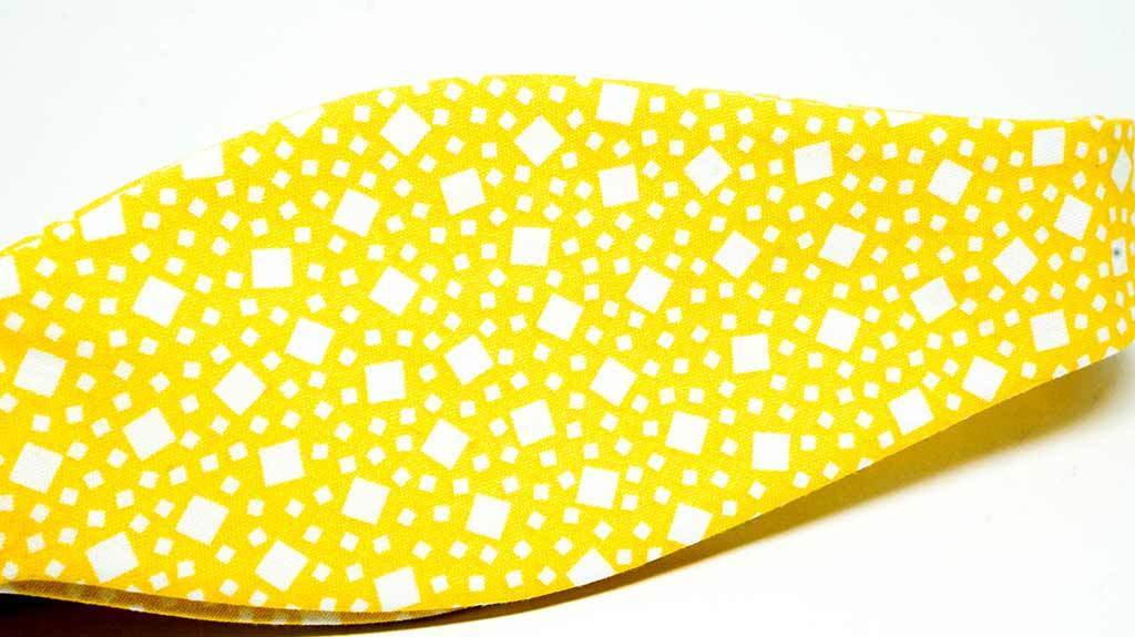 Ella Bing Signature Cloth Bow Ties Yellow Dotted Bow Tie No. 873