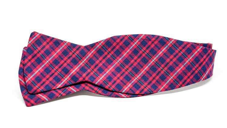 Ella Bing Signature Cloth Bow Ties Holiday Plaid Bow Tie No. 825
