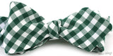 The Jack Winchester Green Check Cloth Bow Tie