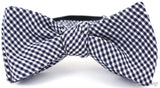 The Jet Maddox Navy Gingham Cloth Bow Tie