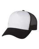 ELLA BING White/Black Tampa Skull Trucker Hat