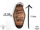 ELLA BING Wood Engraved Hotel Keychain
