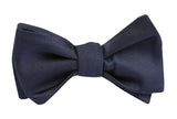 GEOFF NICHOLSON Neckties Formal Silk Navy Bow Tie