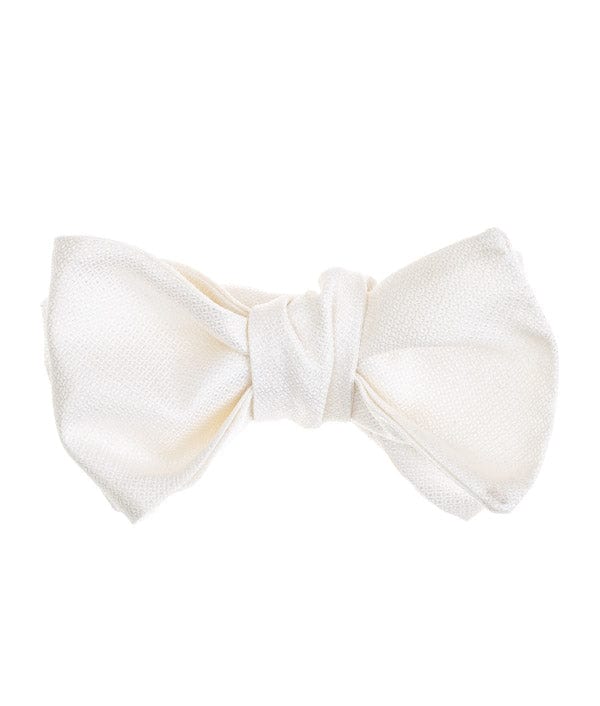 GEOFF NICHOLSON Neckties Formal Silk Off White Bow Tie