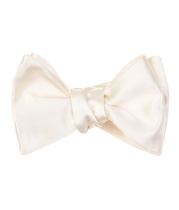 GEOFF NICHOLSON Neckties Formal Silk Pearl White Bow Tie