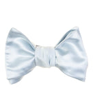 GEOFF NICHOLSON Neckties Formal Silk Powder Blue Bow Tie
