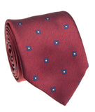 GEOFF NICHOLSON Neckties Wine Navy Silk Necktie