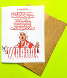 PMF birthday card Ric Flair, Wooooo! - Birthday Card