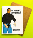 PMF birthday card The Rock Says Happy Birthday - Birthday Card
