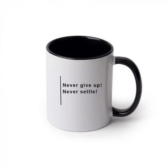PMF Coffee Mug Never Settle Coffee Mug