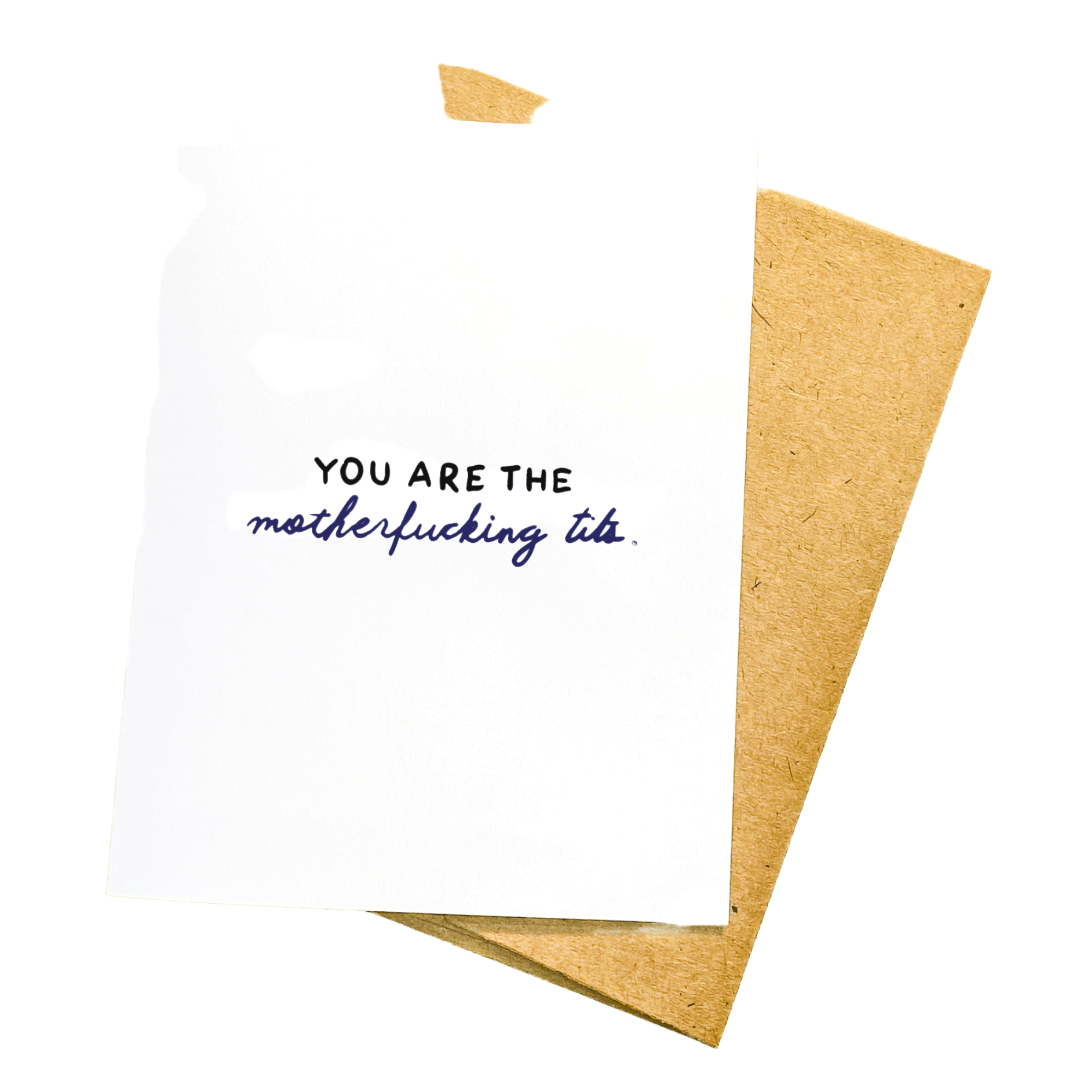 PMF everyday card Motherf*cking Tits- Greeting Card