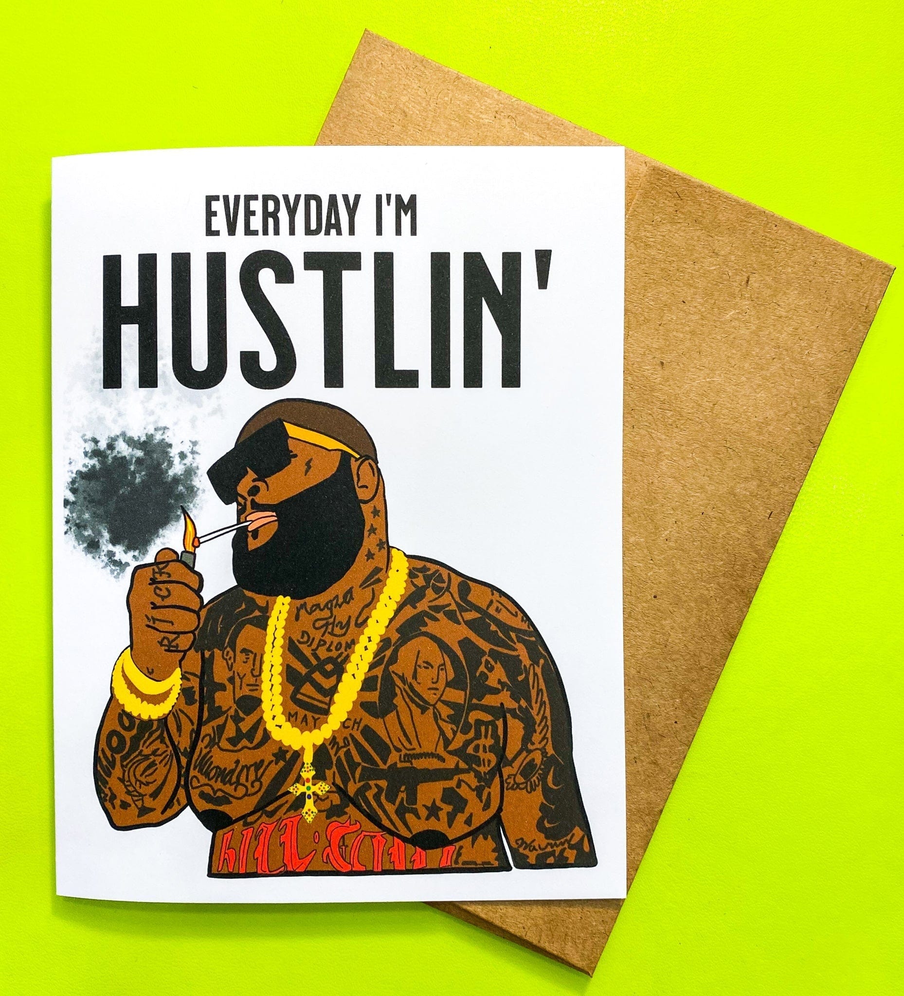 PMF everyday card Rick Ross- Greeting Card